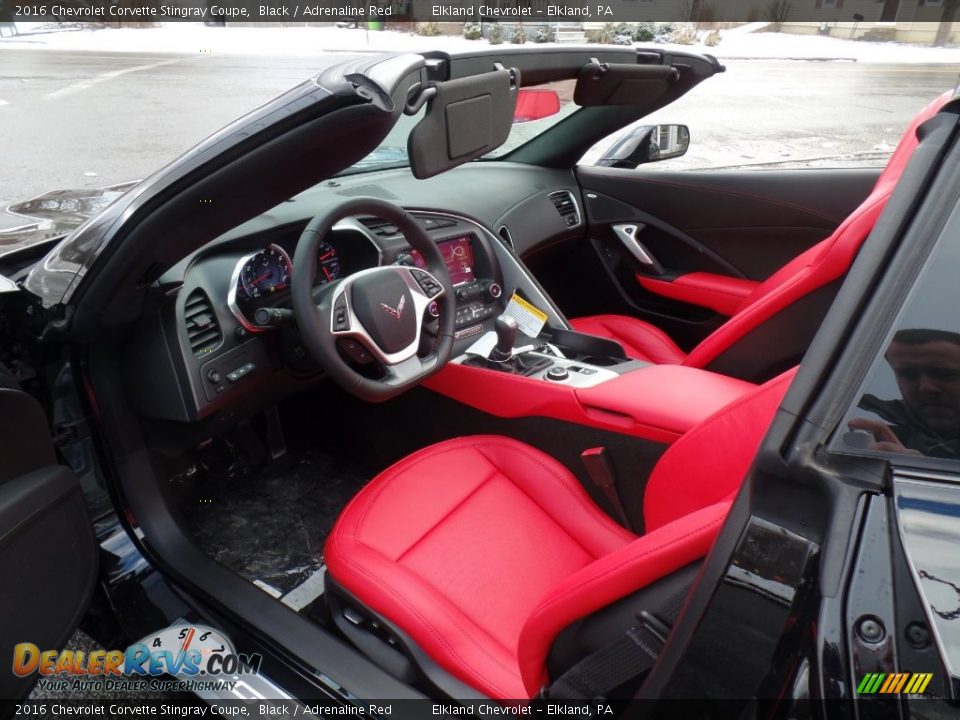 Adrenaline Red Interior - 2016 Chevrolet Corvette Stingray Coupe Photo #7