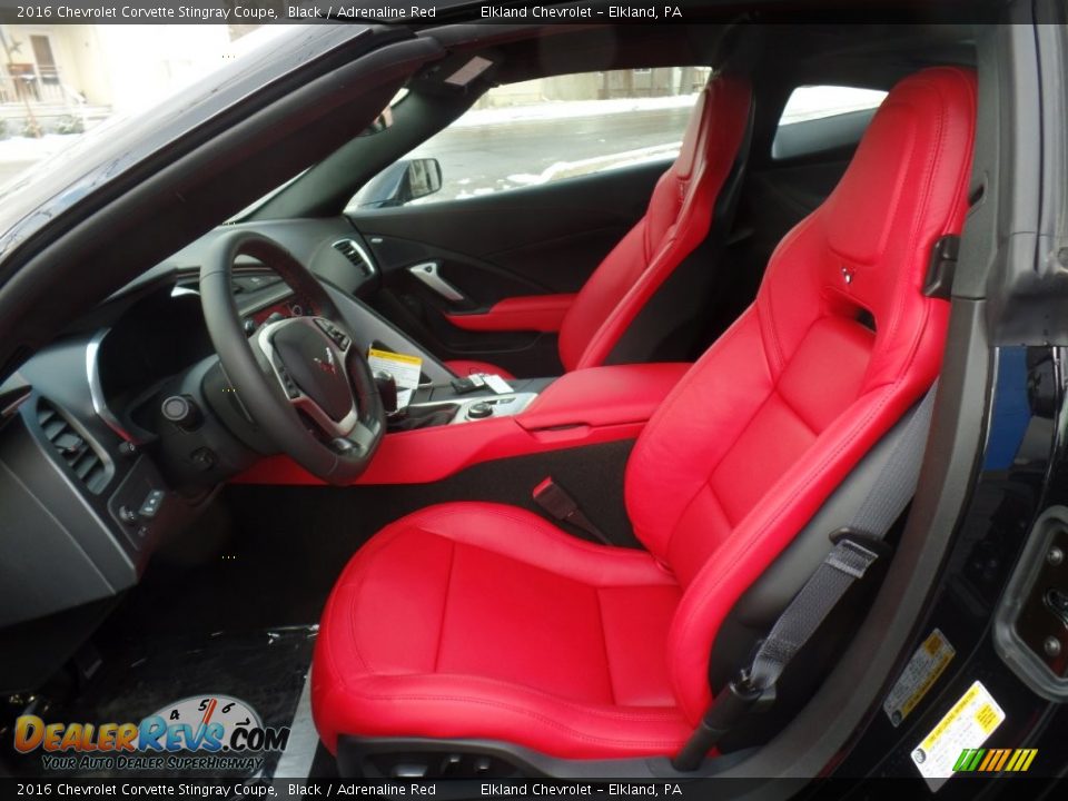 Front Seat of 2016 Chevrolet Corvette Stingray Coupe Photo #21