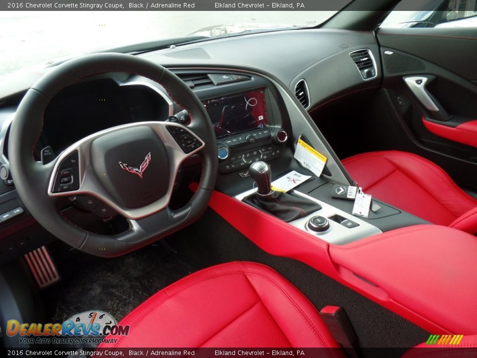 Adrenaline Red Interior - 2016 Chevrolet Corvette Stingray Coupe Photo #22