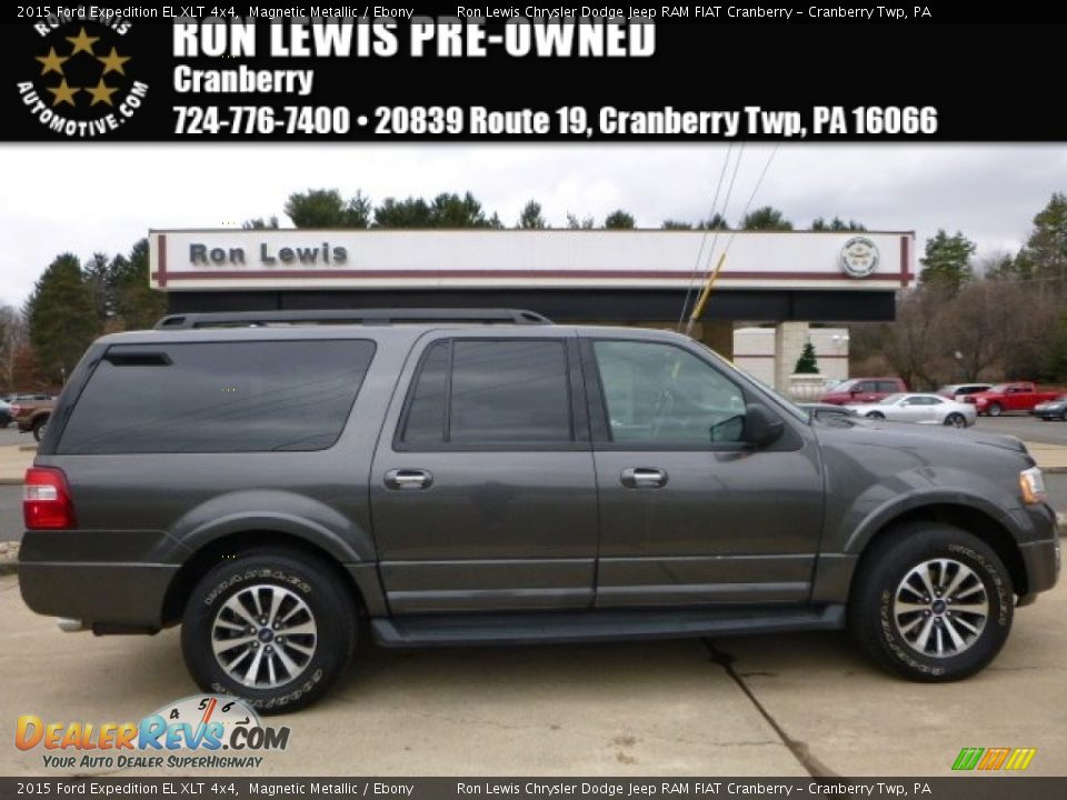 2015 Ford Expedition EL XLT 4x4 Magnetic Metallic / Ebony Photo #1