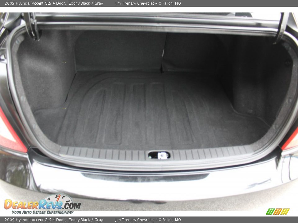 2009 Hyundai Accent GLS 4 Door Ebony Black / Gray Photo #5