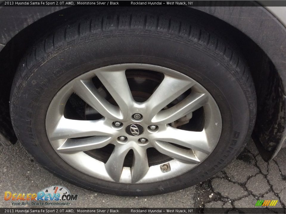 2013 Hyundai Santa Fe Sport 2.0T AWD Moonstone Silver / Black Photo #27