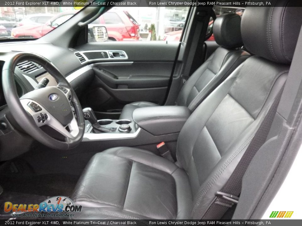2012 Ford Explorer XLT 4WD White Platinum Tri-Coat / Charcoal Black Photo #7