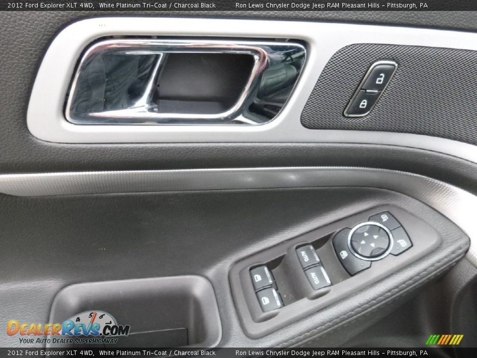 2012 Ford Explorer XLT 4WD White Platinum Tri-Coat / Charcoal Black Photo #11