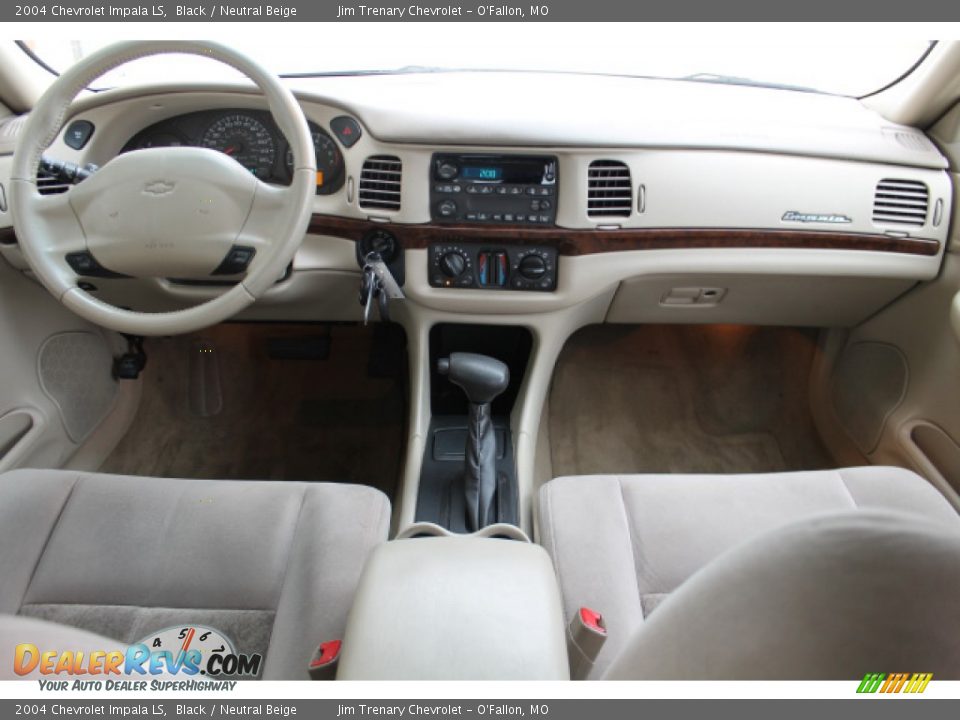 2004 Chevrolet Impala LS Black / Neutral Beige Photo #9