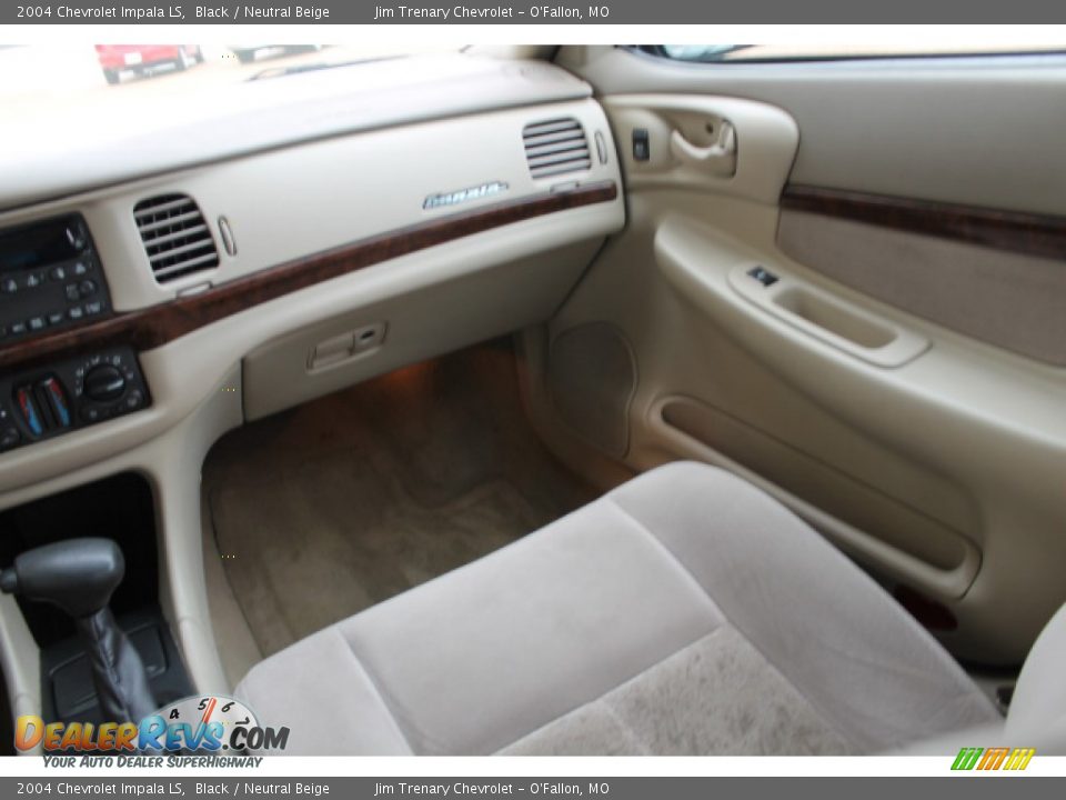 2004 Chevrolet Impala LS Black / Neutral Beige Photo #12
