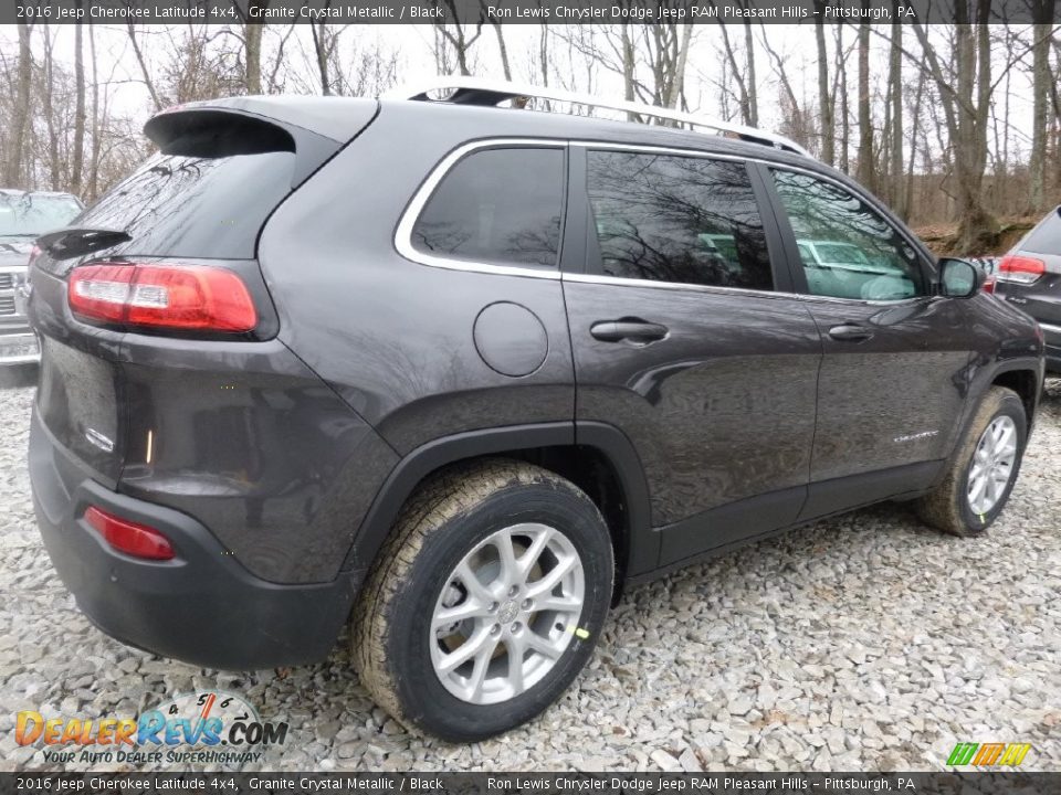 2016 Jeep Cherokee Latitude 4x4 Granite Crystal Metallic / Black Photo #4