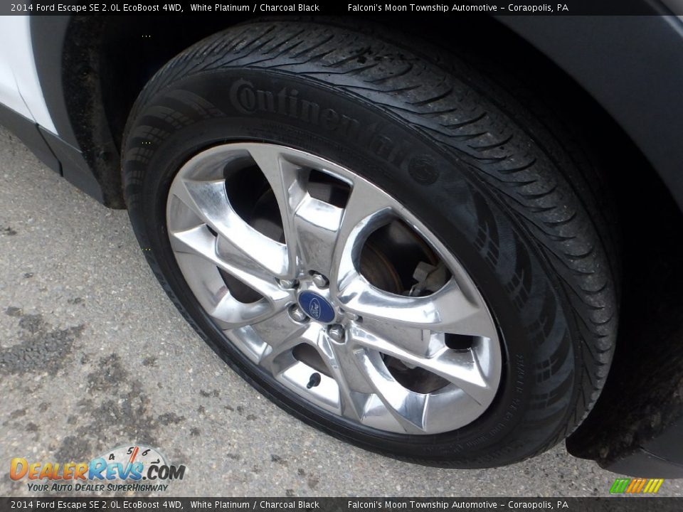 2014 Ford Escape SE 2.0L EcoBoost 4WD White Platinum / Charcoal Black Photo #4