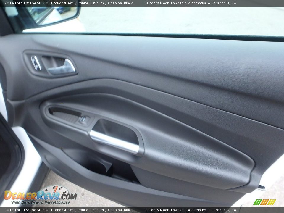2014 Ford Escape SE 2.0L EcoBoost 4WD White Platinum / Charcoal Black Photo #13