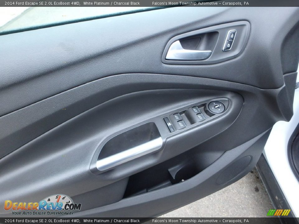 2014 Ford Escape SE 2.0L EcoBoost 4WD White Platinum / Charcoal Black Photo #18