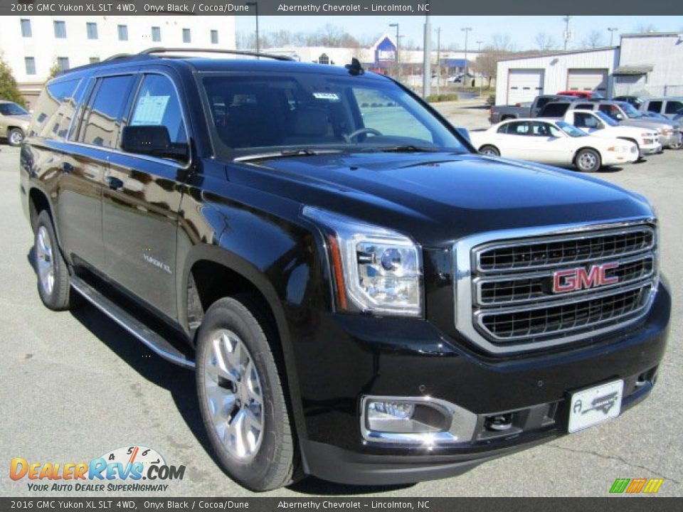 2016 GMC Yukon XL SLT 4WD Onyx Black / Cocoa/Dune Photo #1