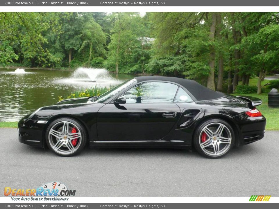 2008 Porsche 911 Turbo Cabriolet Black / Black Photo #3