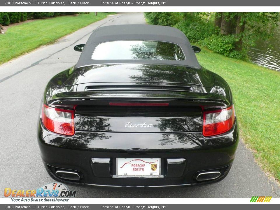 2008 Porsche 911 Turbo Cabriolet Black / Black Photo #5