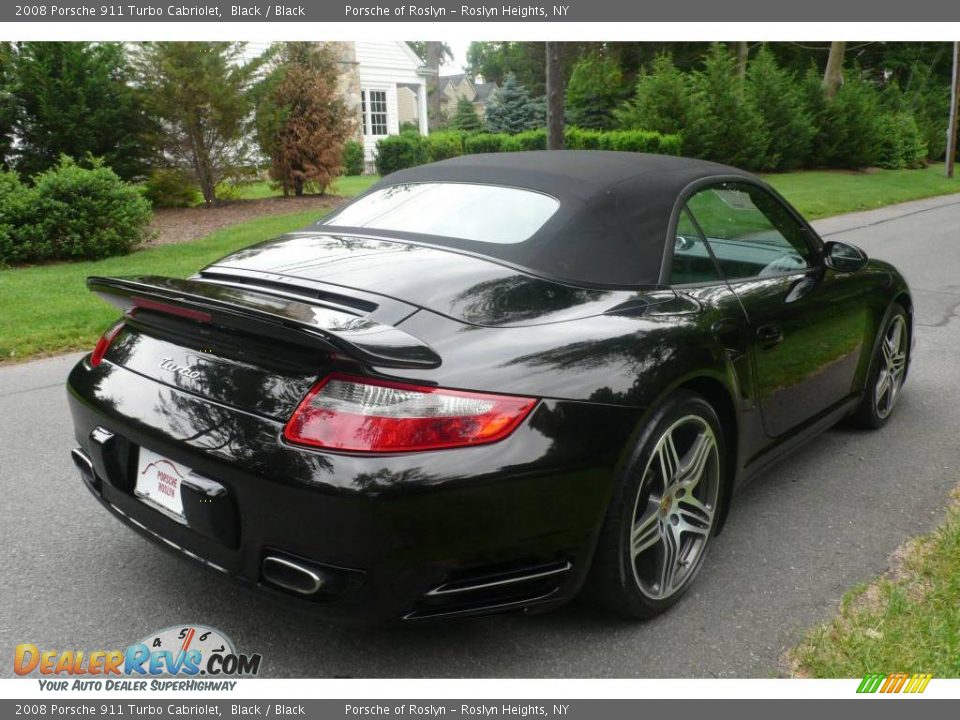 2008 Porsche 911 Turbo Cabriolet Black / Black Photo #6