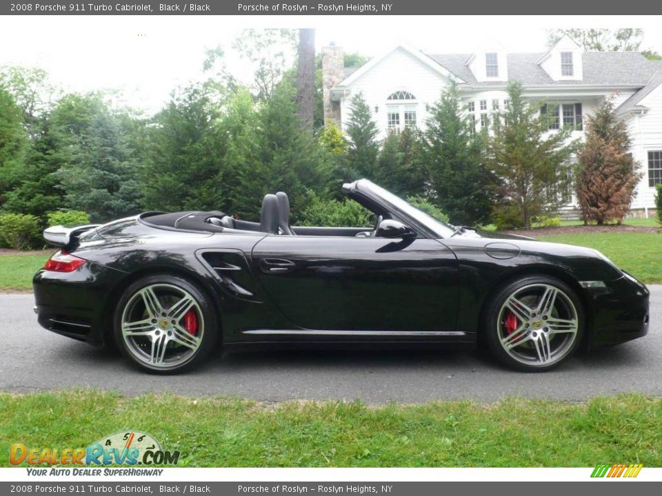 2008 Porsche 911 Turbo Cabriolet Black / Black Photo #7