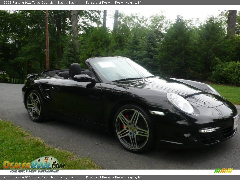 2008 Porsche 911 Turbo Cabriolet Black / Black Photo #8