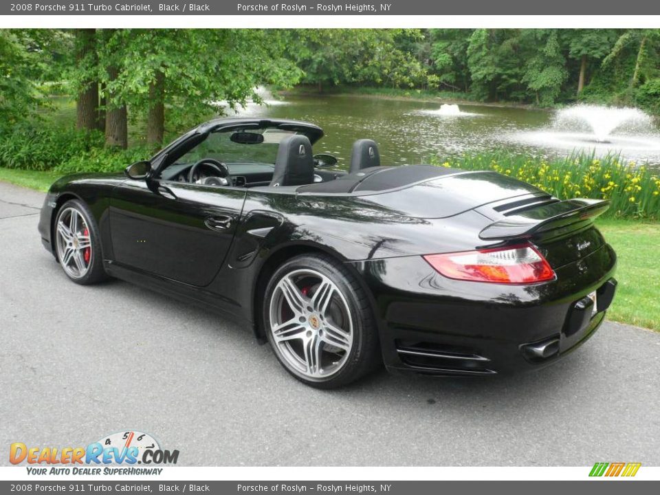 2008 Porsche 911 Turbo Cabriolet Black / Black Photo #9
