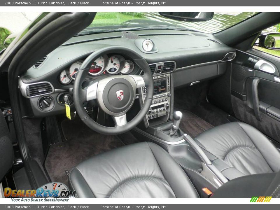 2008 Porsche 911 Turbo Cabriolet Black / Black Photo #10