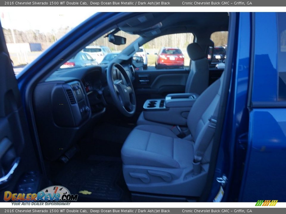 2016 Chevrolet Silverado 1500 WT Double Cab Deep Ocean Blue Metallic / Dark Ash/Jet Black Photo #8