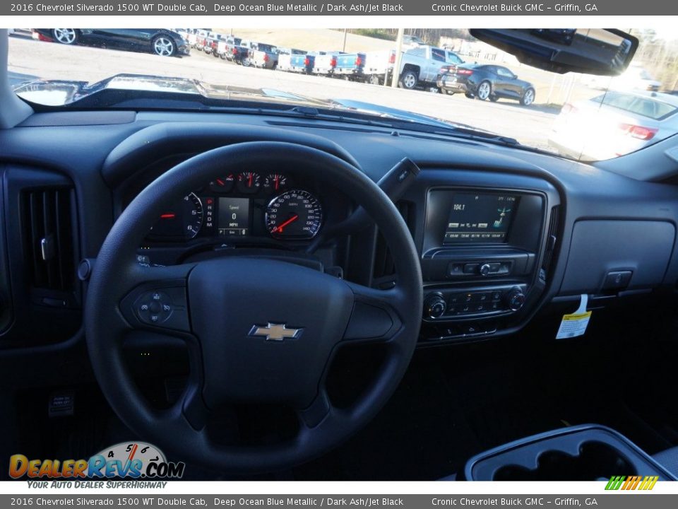 2016 Chevrolet Silverado 1500 WT Double Cab Deep Ocean Blue Metallic / Dark Ash/Jet Black Photo #9
