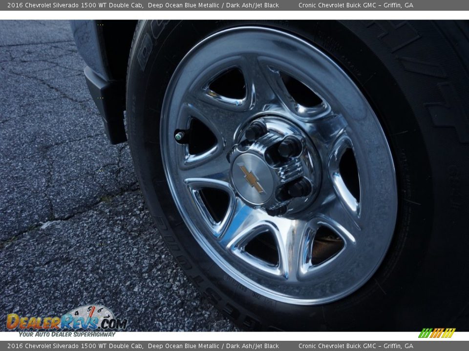 2016 Chevrolet Silverado 1500 WT Double Cab Deep Ocean Blue Metallic / Dark Ash/Jet Black Photo #10