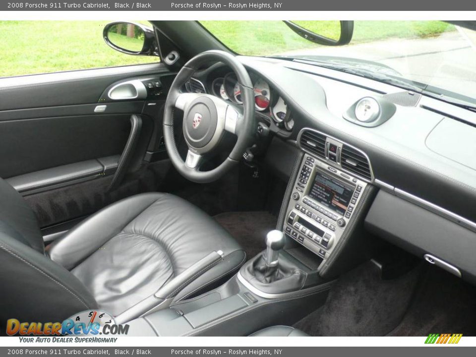 2008 Porsche 911 Turbo Cabriolet Black / Black Photo #13