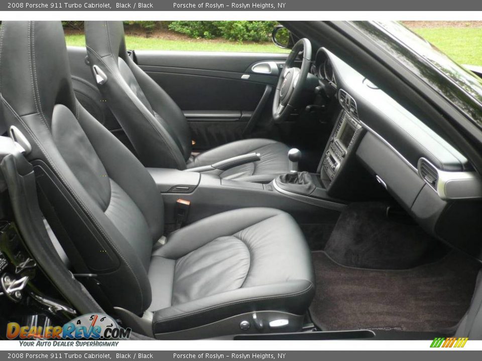 2008 Porsche 911 Turbo Cabriolet Black / Black Photo #14