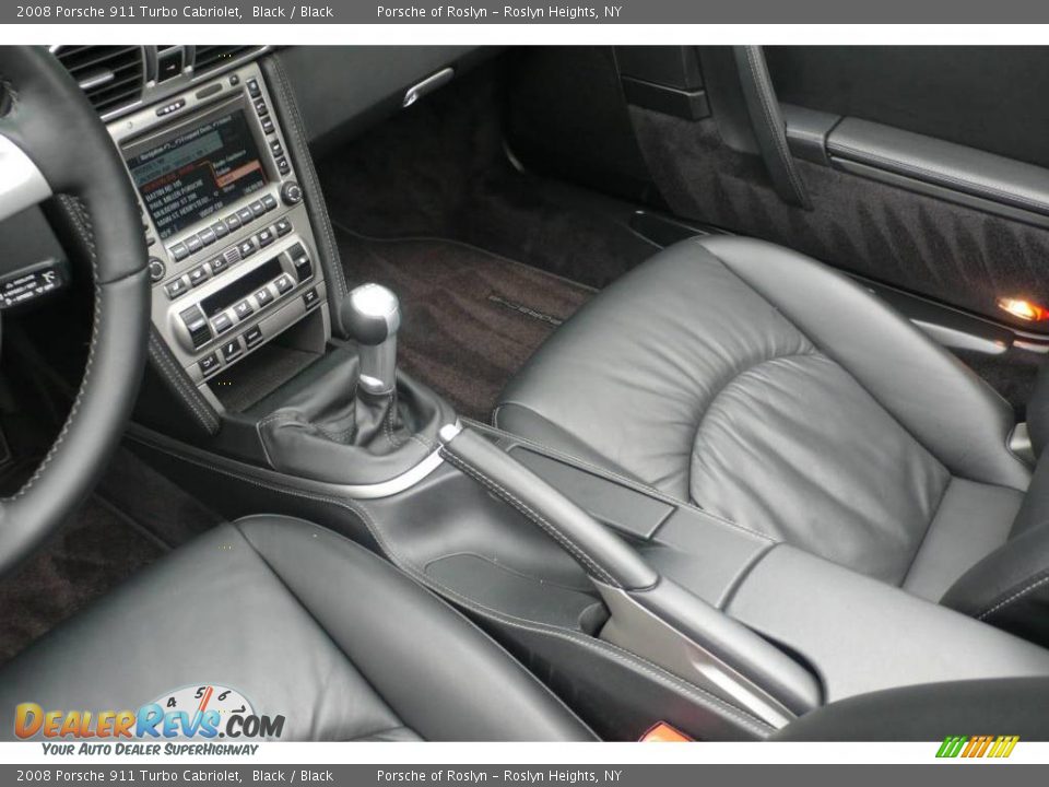 2008 Porsche 911 Turbo Cabriolet Black / Black Photo #16