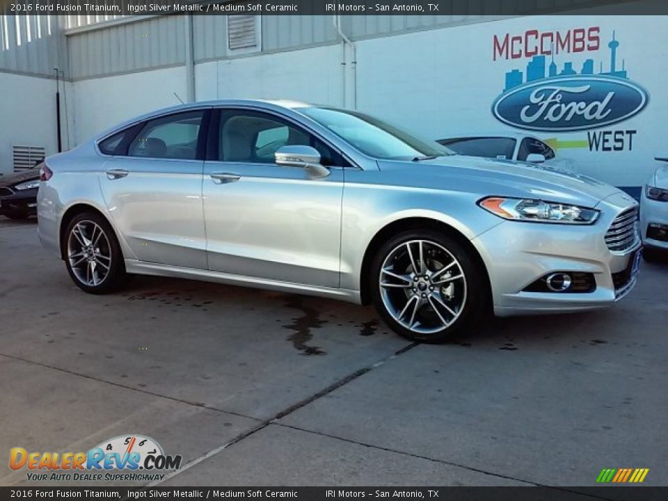 2016 Ford Fusion Titanium Ingot Silver Metallic / Medium Soft Ceramic Photo #1