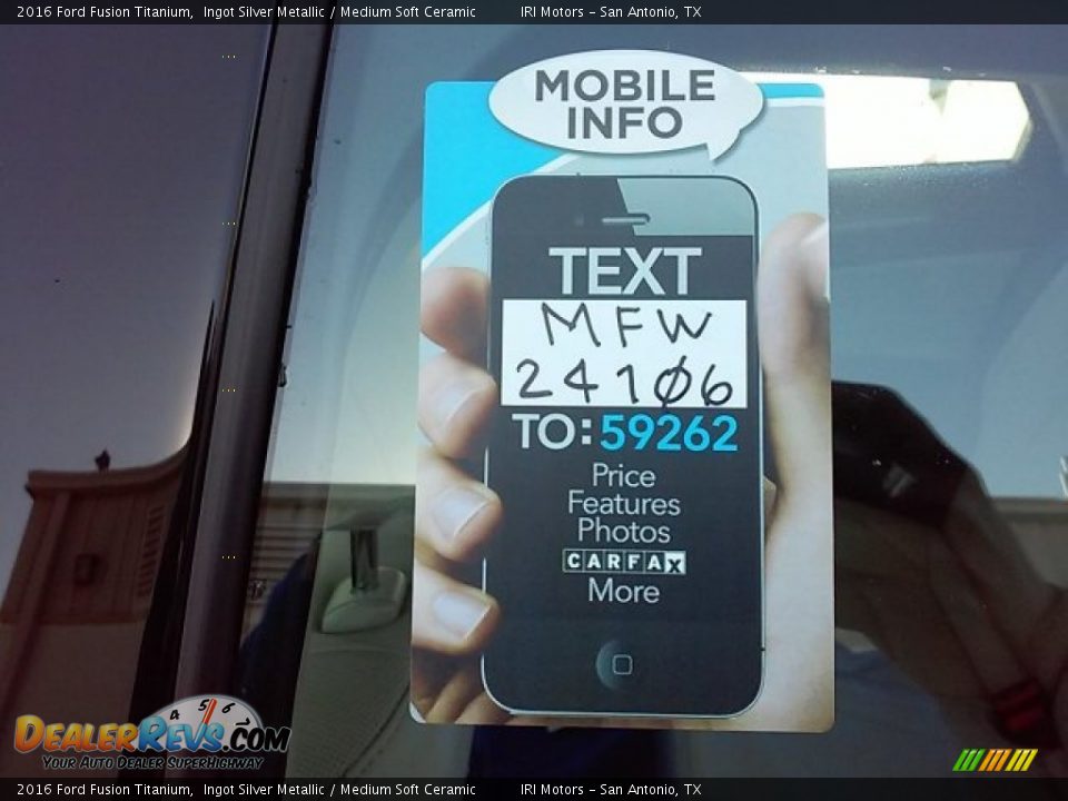 Dealer Info of 2016 Ford Fusion Titanium Photo #2