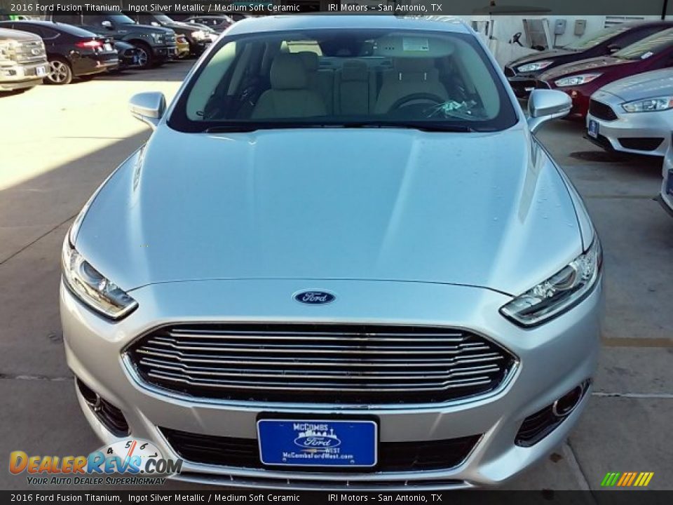 2016 Ford Fusion Titanium Ingot Silver Metallic / Medium Soft Ceramic Photo #6