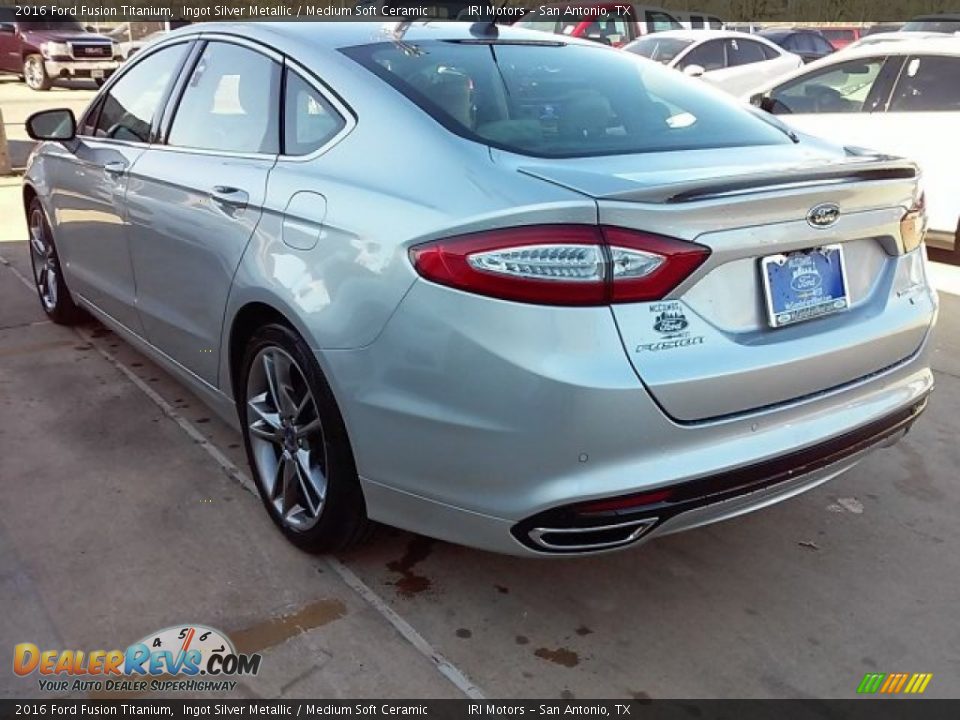 2016 Ford Fusion Titanium Ingot Silver Metallic / Medium Soft Ceramic Photo #8