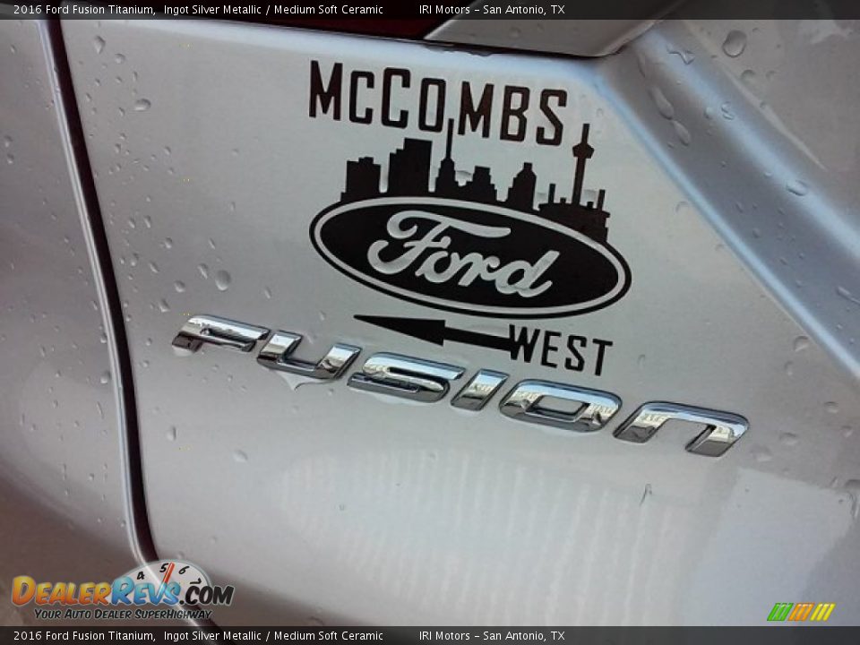2016 Ford Fusion Titanium Ingot Silver Metallic / Medium Soft Ceramic Photo #12