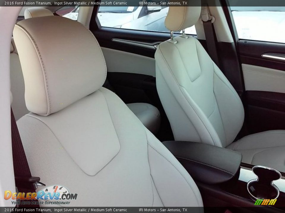 2016 Ford Fusion Titanium Ingot Silver Metallic / Medium Soft Ceramic Photo #19