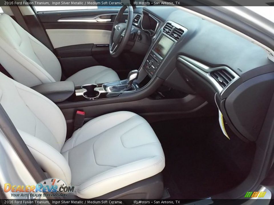 2016 Ford Fusion Titanium Ingot Silver Metallic / Medium Soft Ceramic Photo #20