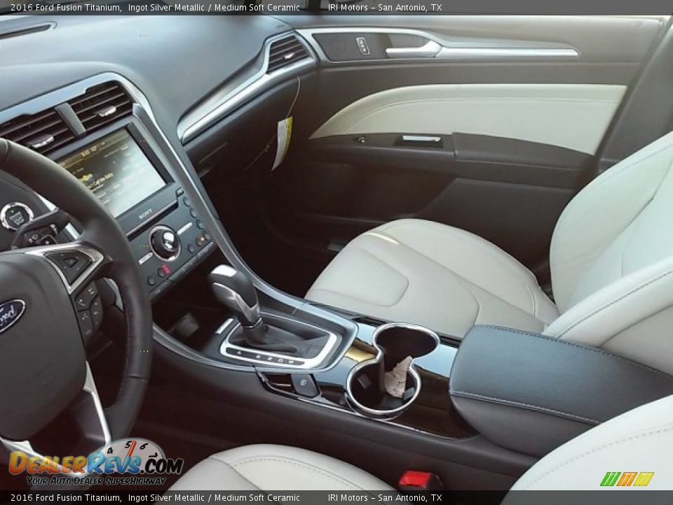 2016 Ford Fusion Titanium Ingot Silver Metallic / Medium Soft Ceramic Photo #27