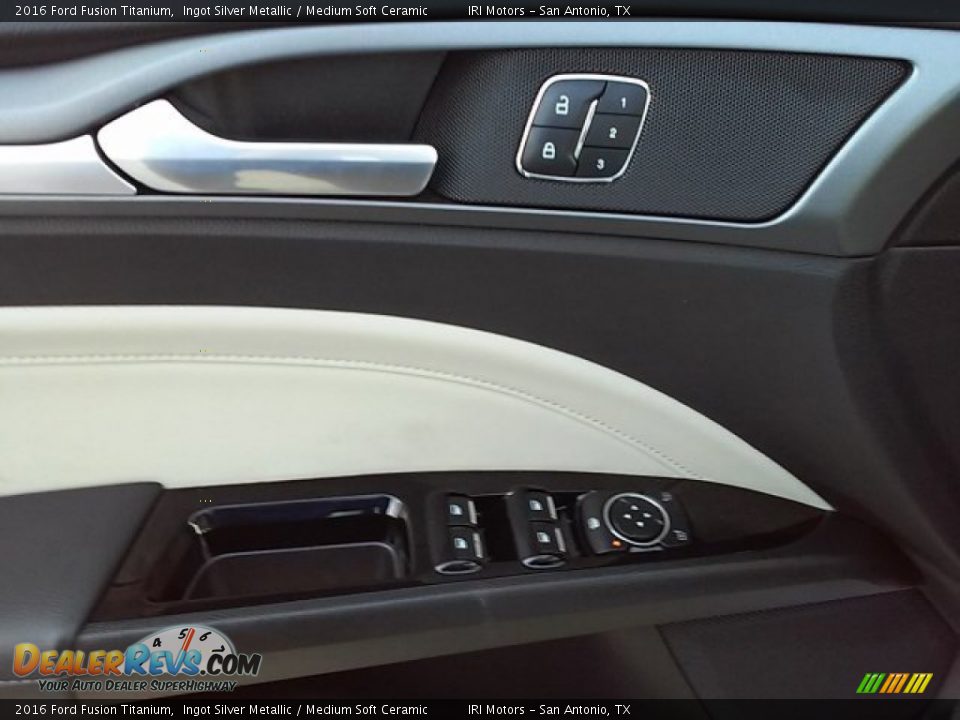 2016 Ford Fusion Titanium Ingot Silver Metallic / Medium Soft Ceramic Photo #29