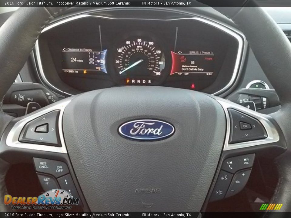 2016 Ford Fusion Titanium Ingot Silver Metallic / Medium Soft Ceramic Photo #31