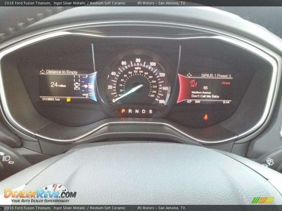 2016 Ford Fusion Titanium Ingot Silver Metallic / Medium Soft Ceramic Photo #32