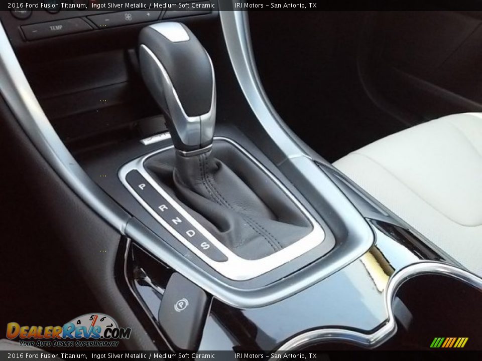 2016 Ford Fusion Titanium Ingot Silver Metallic / Medium Soft Ceramic Photo #34