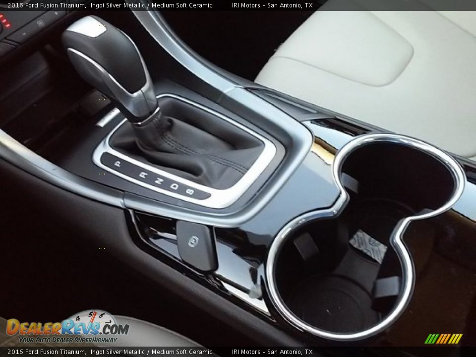 2016 Ford Fusion Titanium Ingot Silver Metallic / Medium Soft Ceramic Photo #35