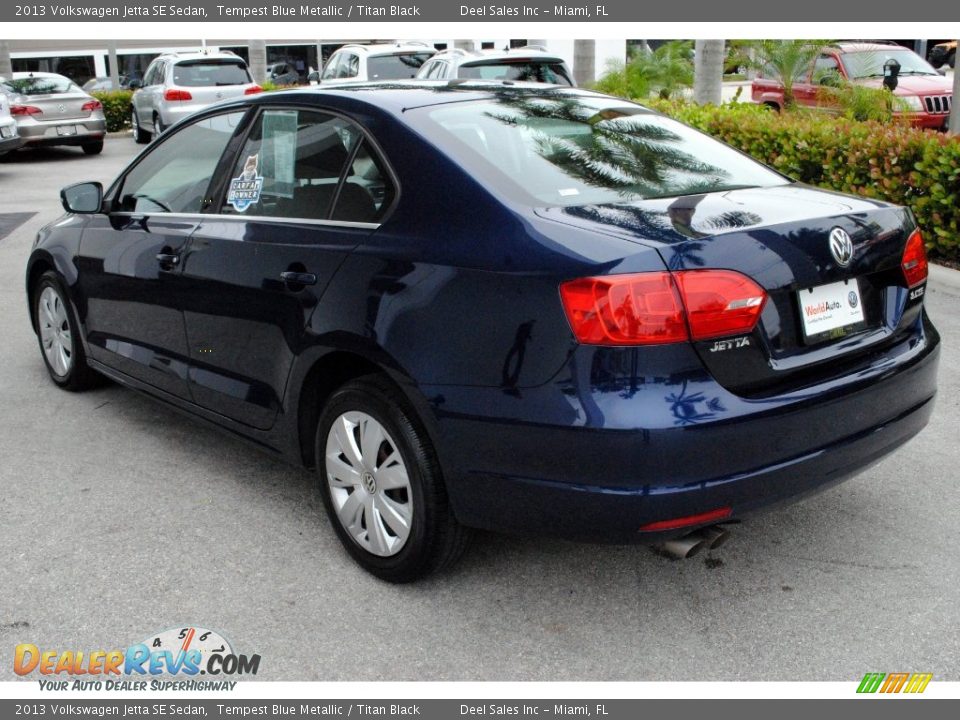 2013 Volkswagen Jetta SE Sedan Tempest Blue Metallic / Titan Black Photo #6
