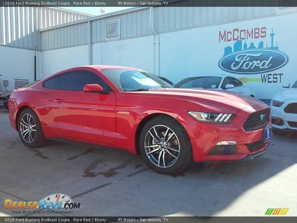 2016 Ford Mustang EcoBoost Coupe Race Red / Ebony Photo #1