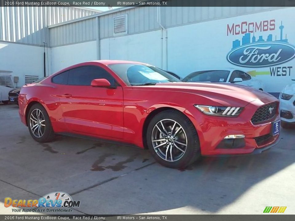 2016 Ford Mustang EcoBoost Coupe Race Red / Ebony Photo #22