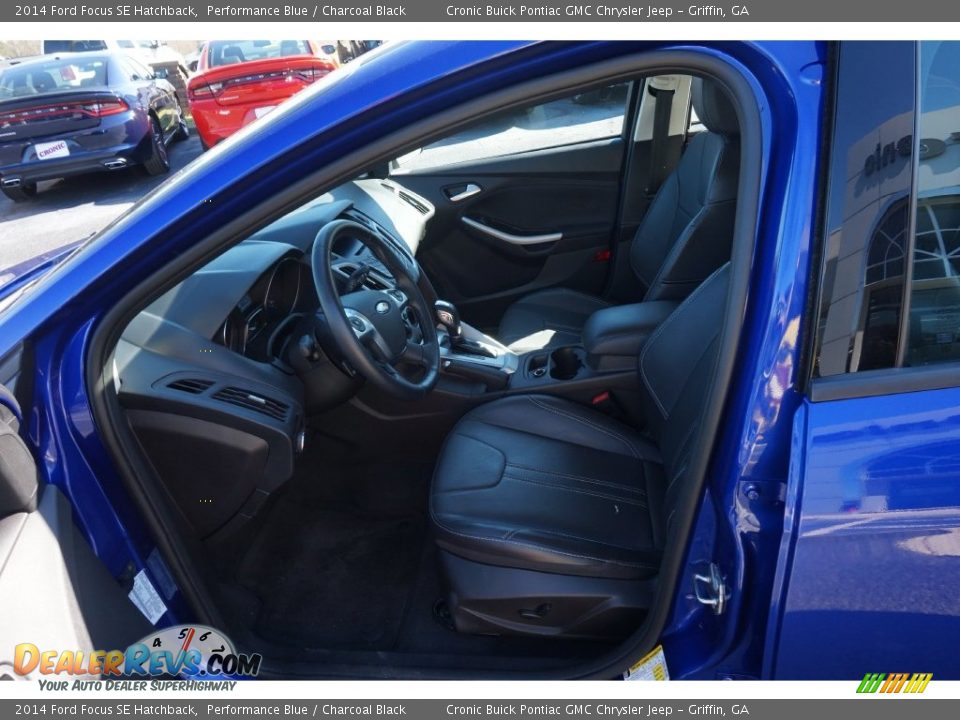 2014 Ford Focus SE Hatchback Performance Blue / Charcoal Black Photo #9