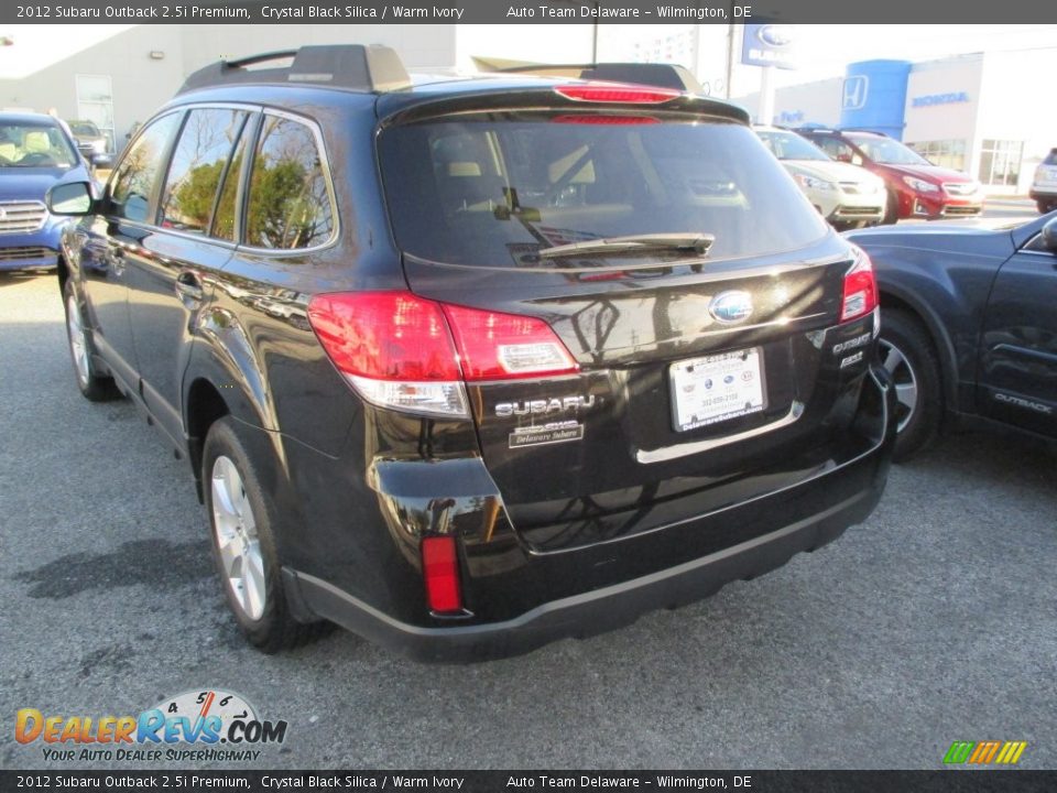 2012 Subaru Outback 2.5i Premium Crystal Black Silica / Warm Ivory Photo #4