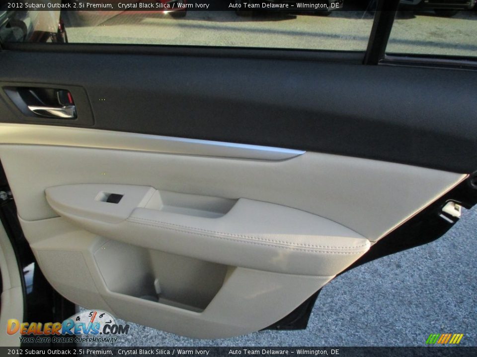 2012 Subaru Outback 2.5i Premium Crystal Black Silica / Warm Ivory Photo #29