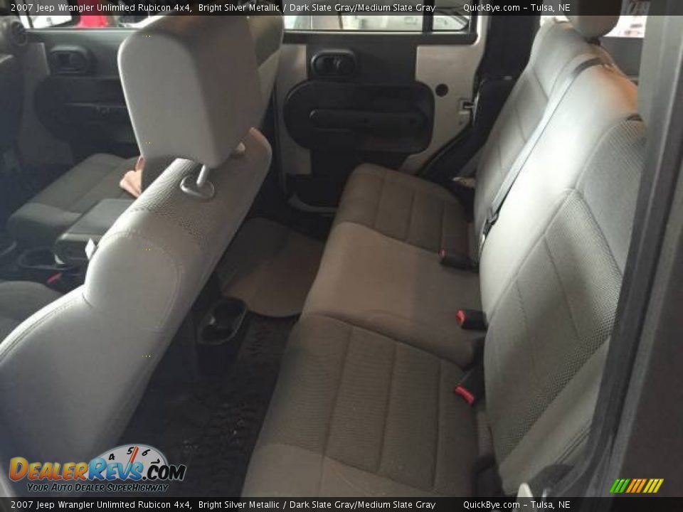 2007 Jeep Wrangler Unlimited Rubicon 4x4 Bright Silver Metallic / Dark Slate Gray/Medium Slate Gray Photo #5