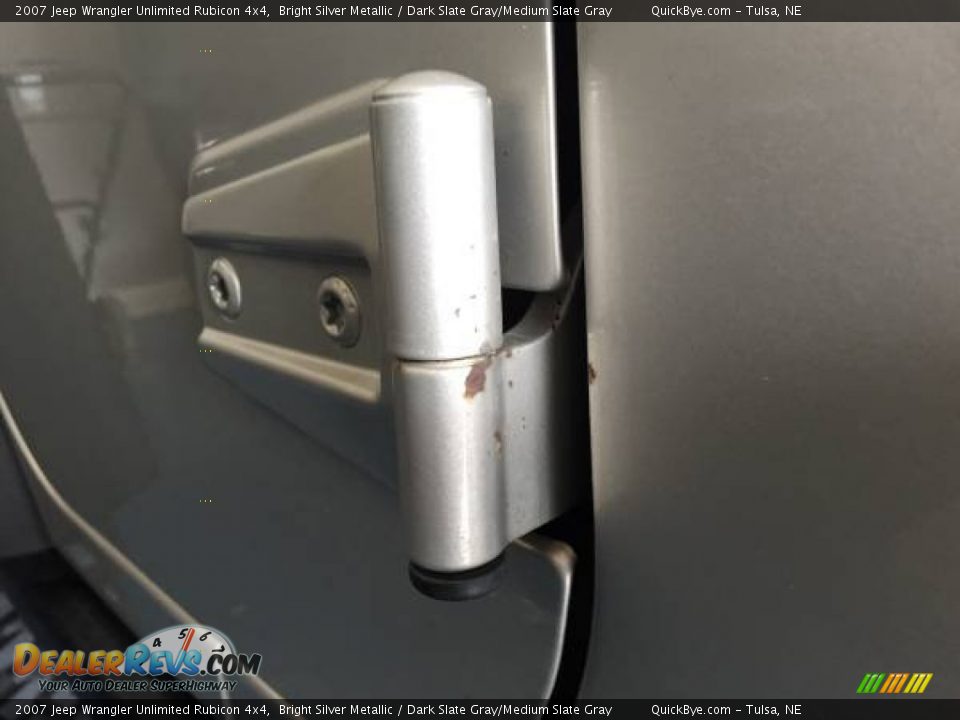 2007 Jeep Wrangler Unlimited Rubicon 4x4 Bright Silver Metallic / Dark Slate Gray/Medium Slate Gray Photo #6