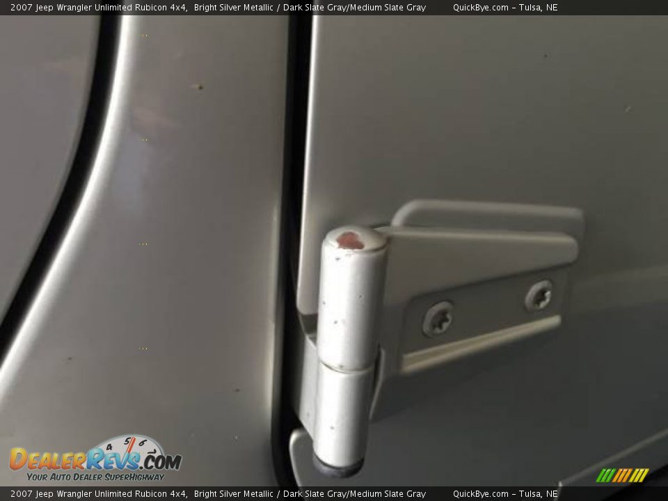 2007 Jeep Wrangler Unlimited Rubicon 4x4 Bright Silver Metallic / Dark Slate Gray/Medium Slate Gray Photo #7